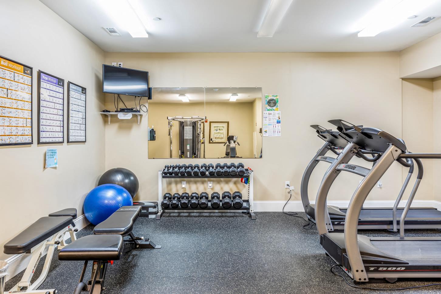 our gym is equipped with state of the art equipment including cardio equipment and weights