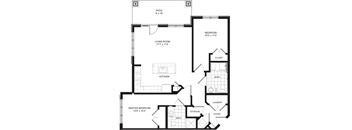 2 Bedroom Floor Plan