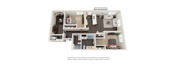 Two Bedroom Two Bath W/Den