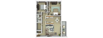 2 Bedroom 1 Bath