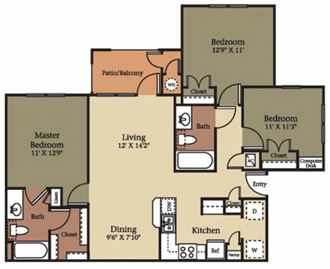 11900 Oakmoor Parkway 1-3 Beds Apartment, Affordable for Rent - Photo Gallery 18