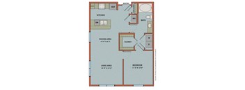 A2 Floorplan at The Can Plant Residences at Pearl