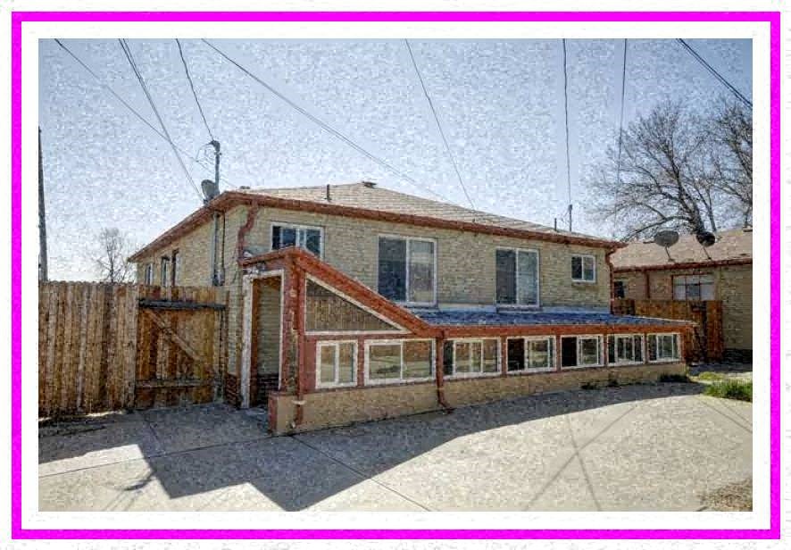 a house with a porch and a fence