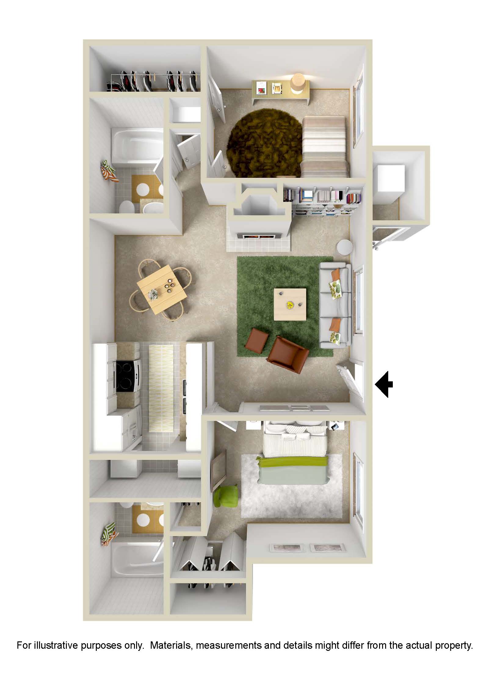 Corporate Suite 2 Bed - All Inclusive (Furnished + Utilities, Call for Rate)