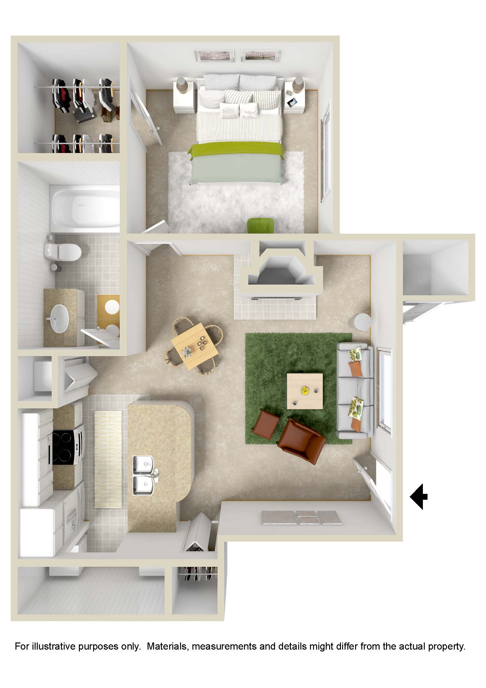 Corporate Suite 1 Bed - All Inclusive (Furnished + Utilities, Call for Rate)