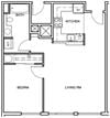 One Bedroom #301 (80%); #401 (50%); #501 (80%); #601 (M)