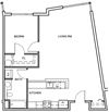 One Bedroom #410 (M); #510 (M)