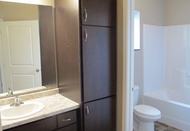 a bathroom with a sink and a toilet