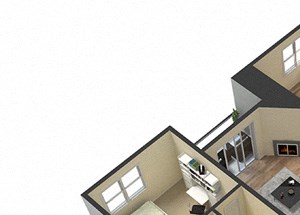 3 Bed - 2 Bath Marbella Floor Plan 3 Bed - 2 Bath Marbella Floor Plan at Le Blanc Apartment Homes, Canoga Park