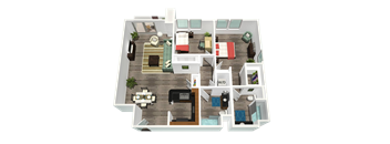 a floor plan of a house at Legacy Apartments, California, 91325