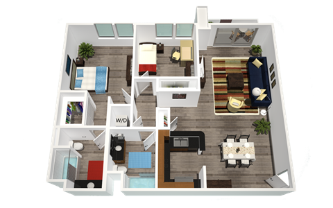 a floor plan of a house at Legacy Apartments, Northridge, 91325