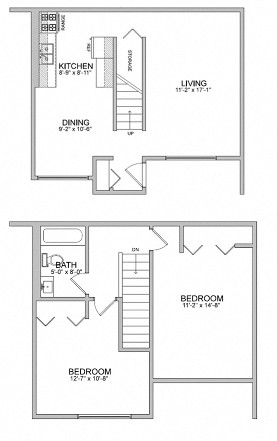 2 Bedroom Townhome
