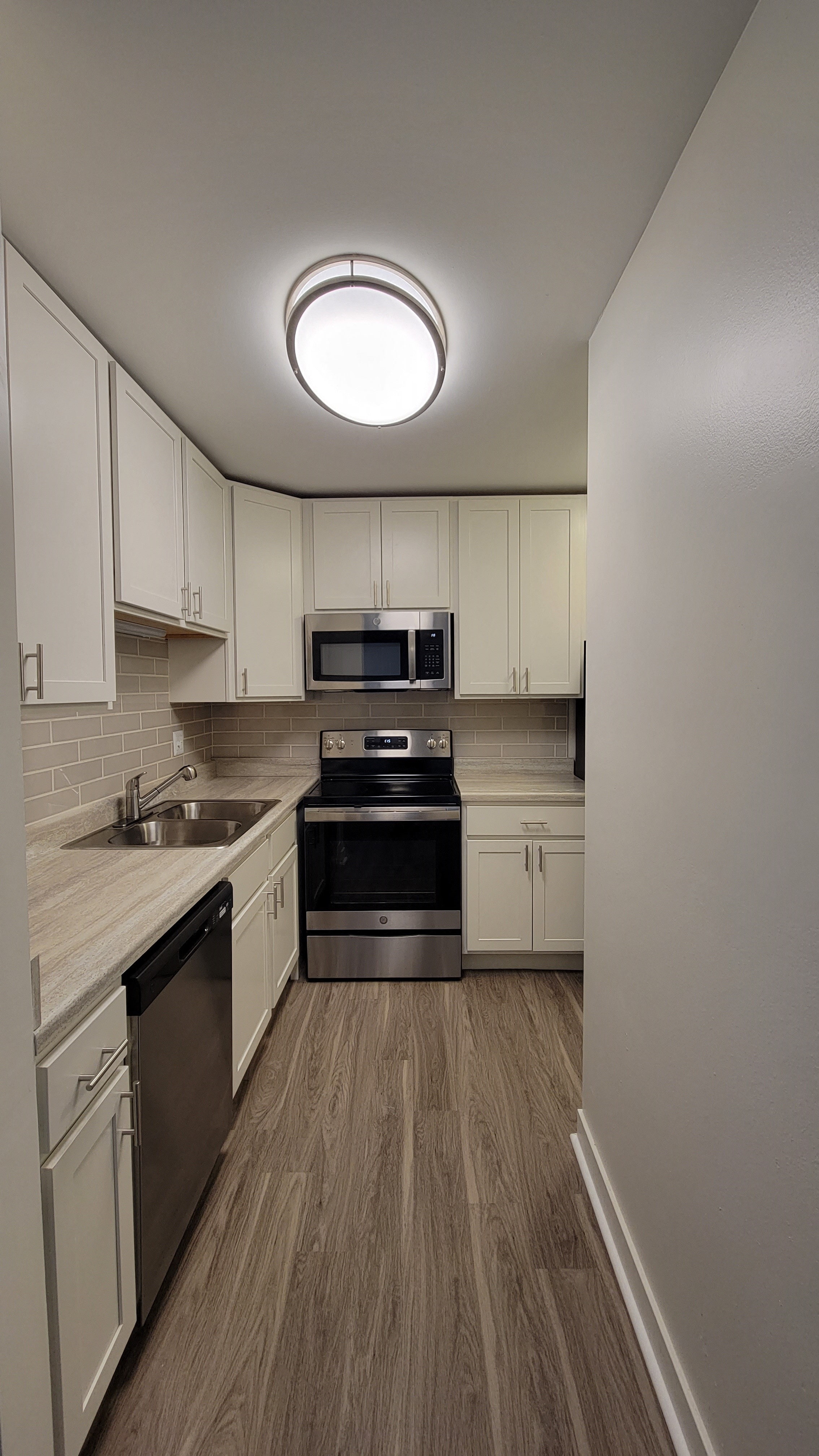 kitchen with stainless steal appliances
