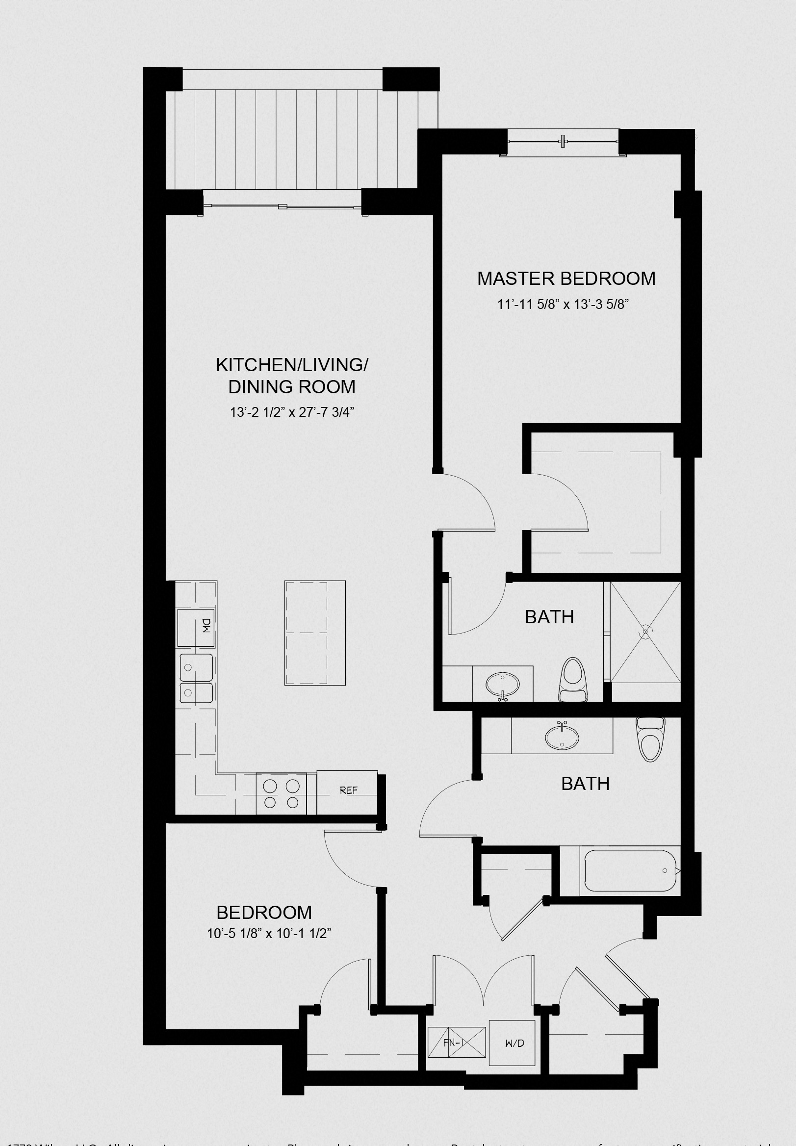 2 Bedroom - 2 Bathroom