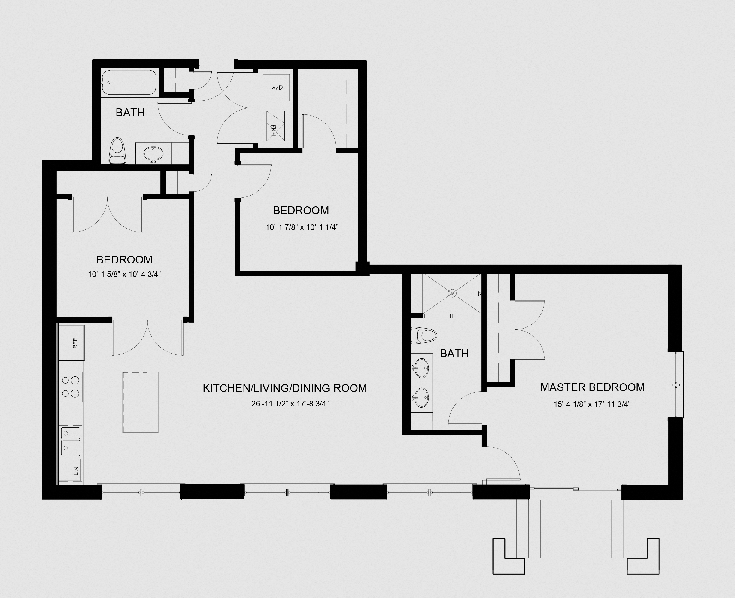 3 Bedroom - 2 Bathroom