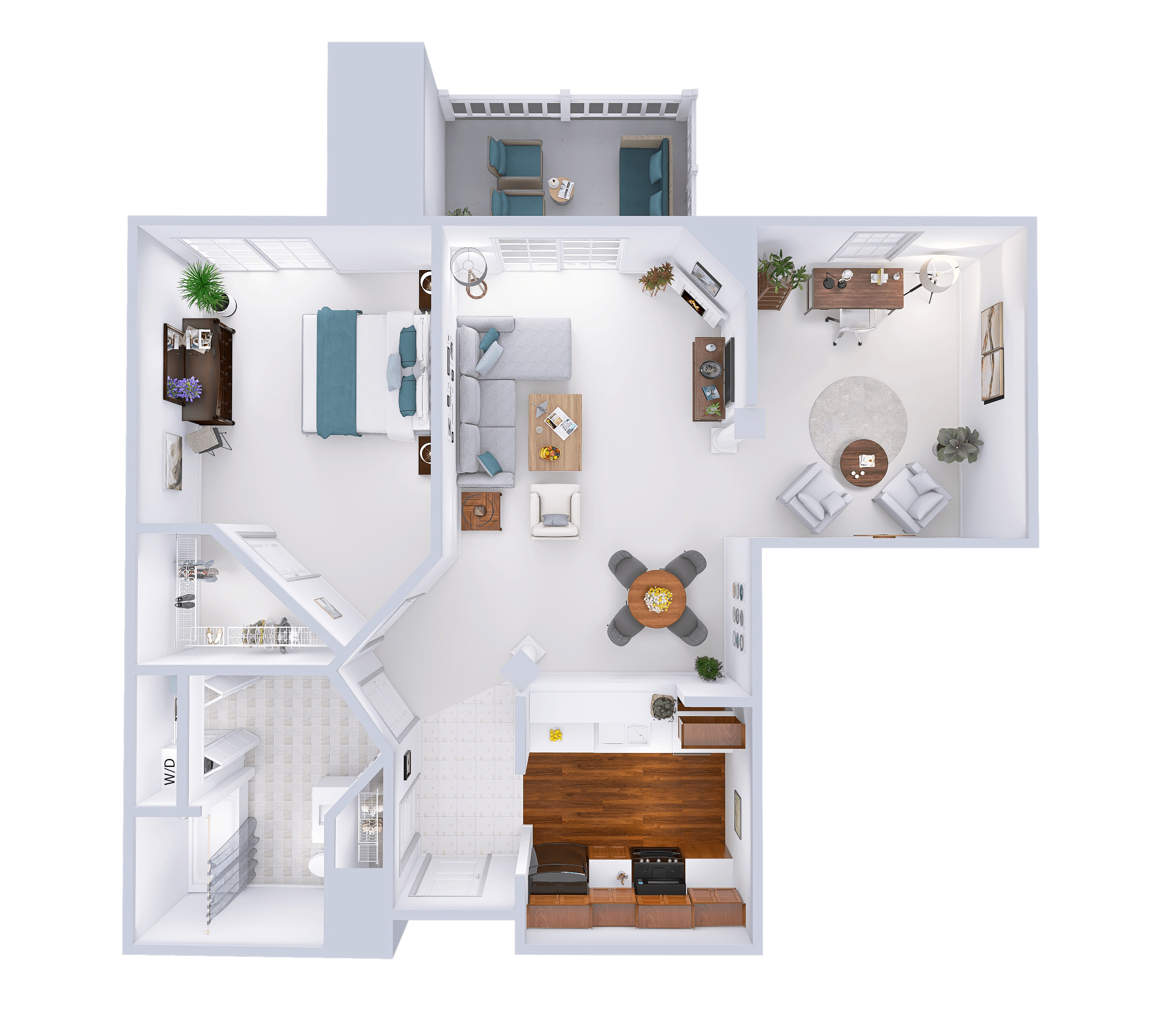 Arlington II - 1 Bed, 1 Bath w/ Den