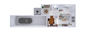 Townhome - 2 Bed, 2.5 Bath Interior