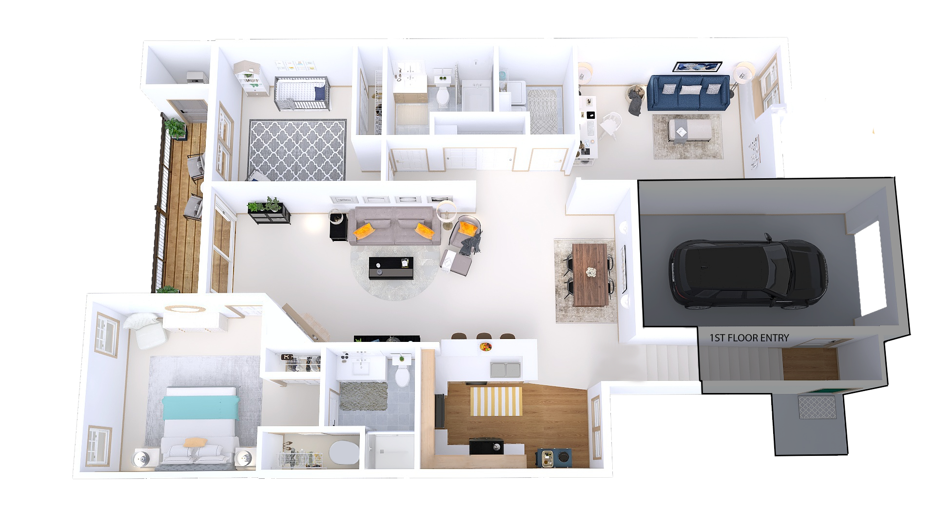 Arbors - 2 Bed, 2 Bath + Den