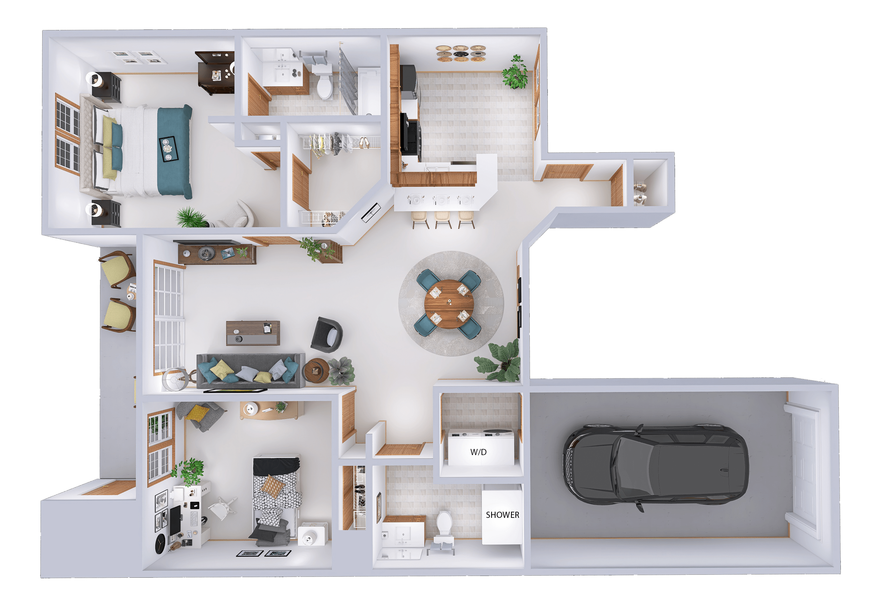 Village Green - 2 Bed, 2 Bath Lower (B)