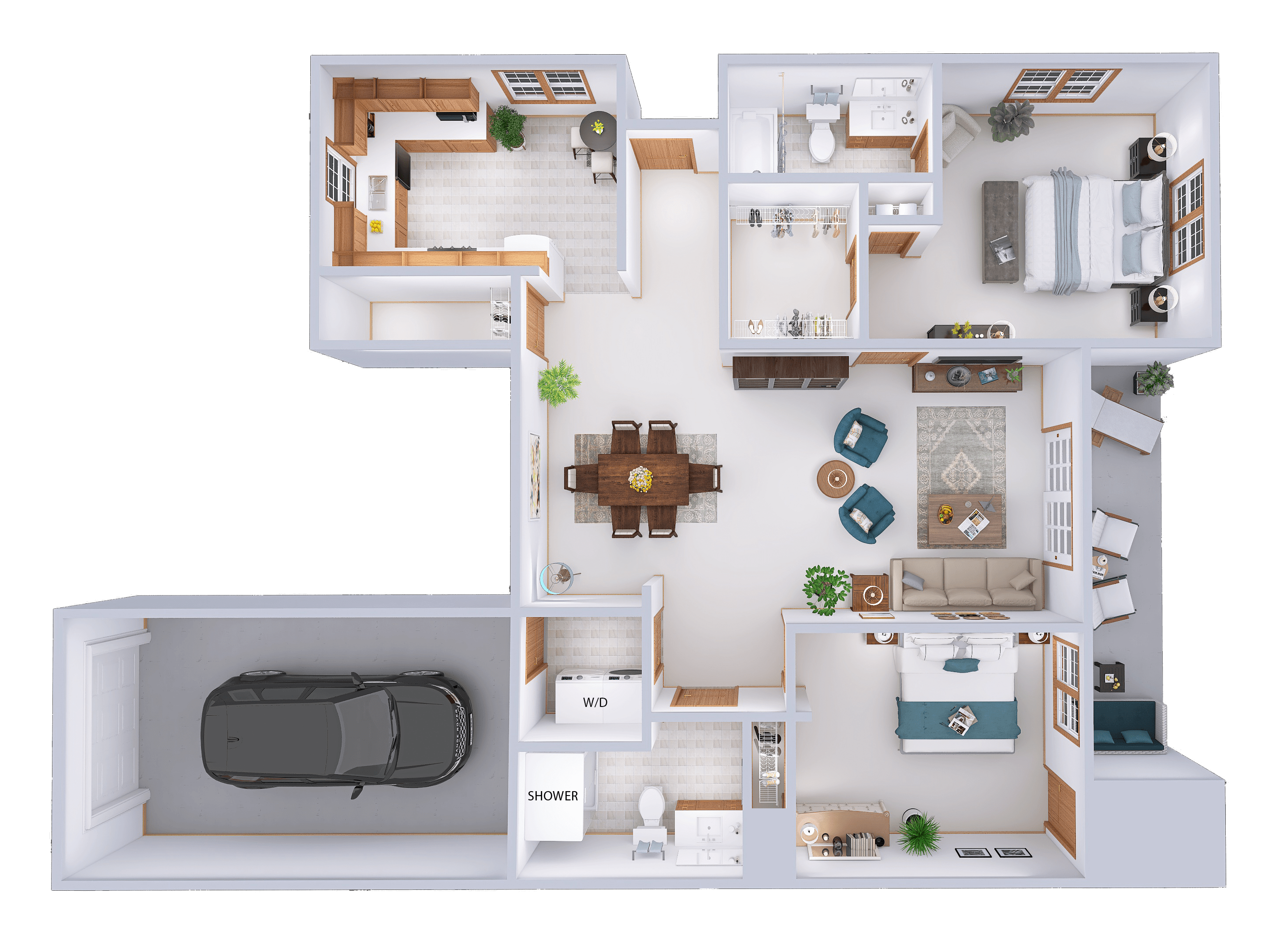 Village Green - 2 Bed, 2 Bath Lower (A)