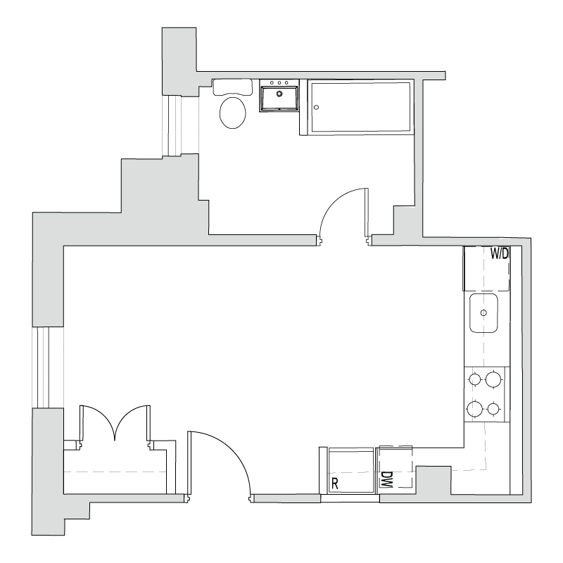 435-Square-Foot-Studio-Apartment-Floorplan-Available-For-Rent-Tilden-Hall-Apartments