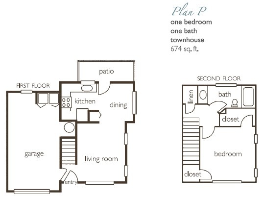 One Bedroom Townhouse