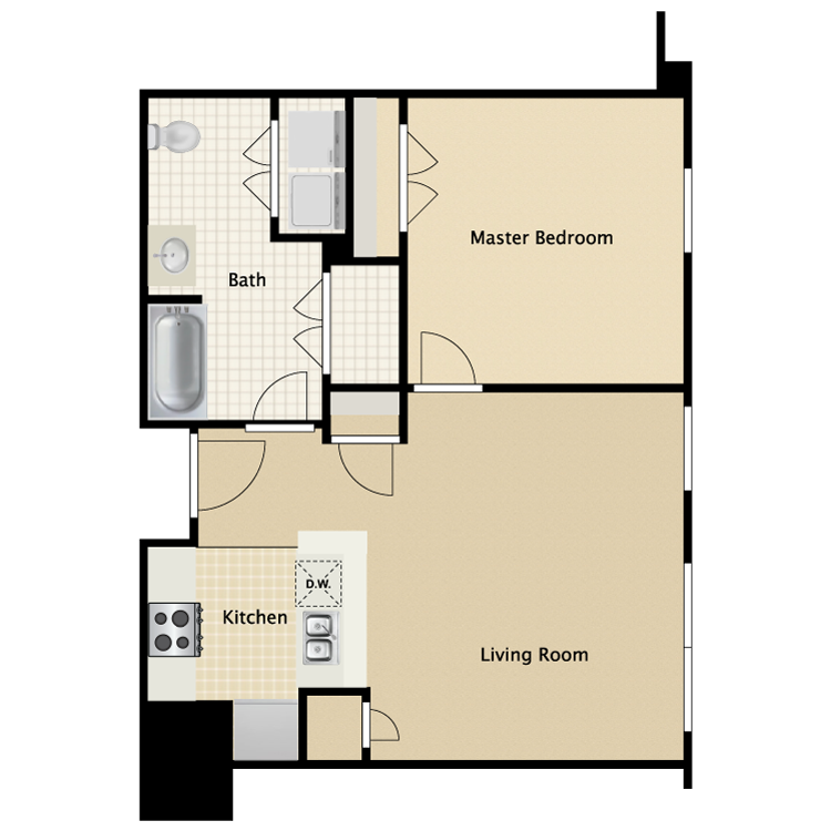 115 N. Beatty Street 1-2 Beds Apartment, Affordable for Rent - Photo Gallery 13