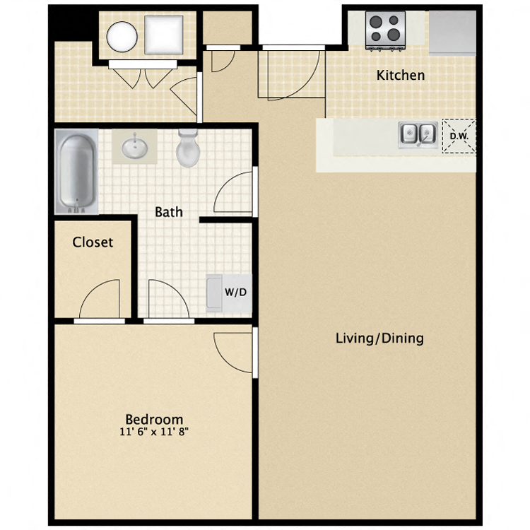 115 N. Beatty Street 1-2 Beds Apartment, Affordable for Rent - Photo Gallery 14