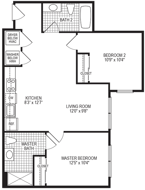 Celcius 2 Bedroom Floorplan Celcius 2 Bedroom Floorplan