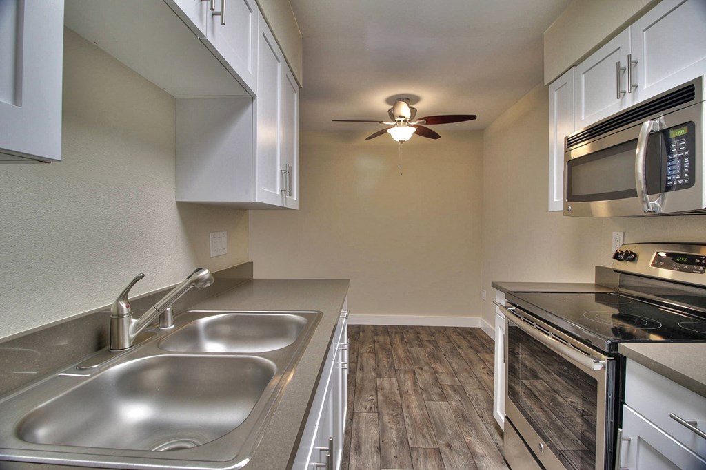 Stainless Steel Sink With Faucet In Kitchen at 720 North Apartments, Sunnyvale, CA