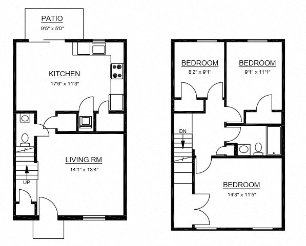 C1 - 3 Bed 1.5 Bath