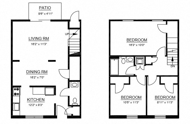 C2 - 3 Bed 1.5 Bath