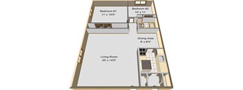 Eastwood Apartments Two Bedroom