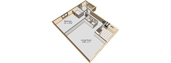 1 Bedroom C Style