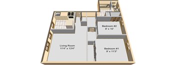 2 Bedroom A Style