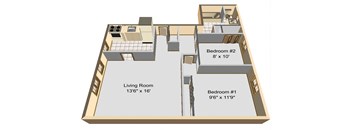 2 Bedroom D Style