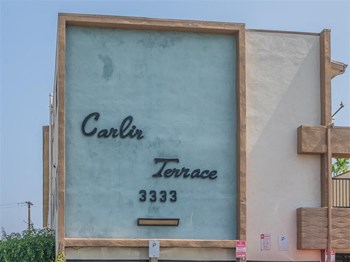 Carlin Terrace Apartments sign