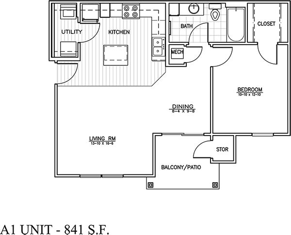 1 Bedroom 1 Bath 1 Bedroom 1 Bath