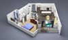 1 Bed 1 Bath Floor Plan at The Brady, Atlanta, GA 1 Bed 1 Bath Floor Plan at The Brady, Atlanta, GA
