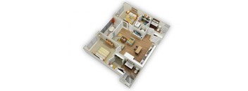 Capstone at Vallagio_Englewood CO_Floor Plan_Two Bedroom Two Bathroom B2
