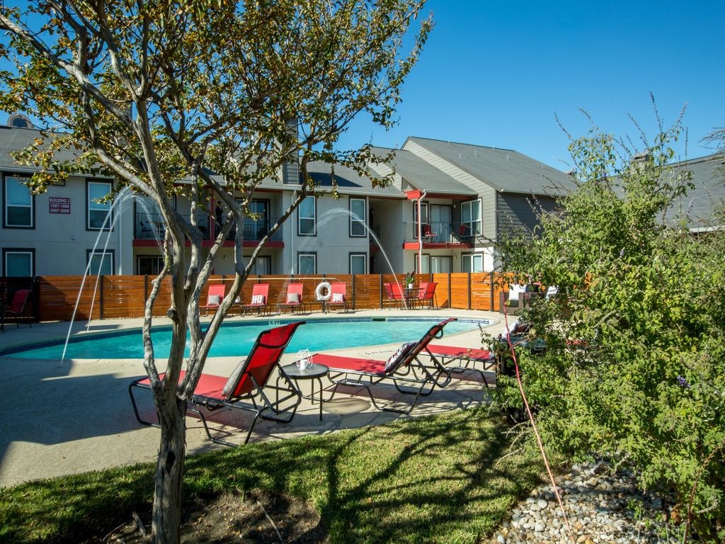 Poolside Sundeck at Verge, Dallas, TX, 75240