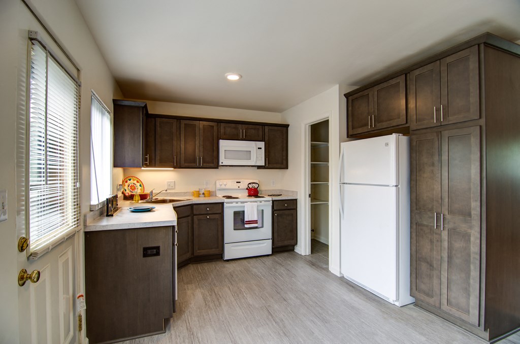 Remodeled Kitchen with Dark Cabinets