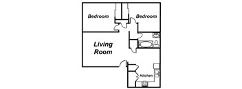2 Bedroom Apartment Floorplan