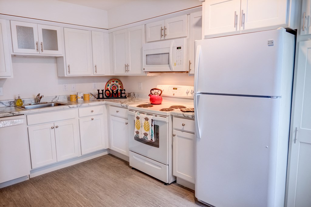 Kitchen at Kimberly House Apartments in Lansing, Michigan