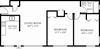 2 Bedroom, 1 Bath