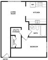 1 Bedroom, 1 Bath