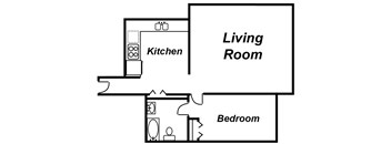 1 Bedroom, 1 Bath