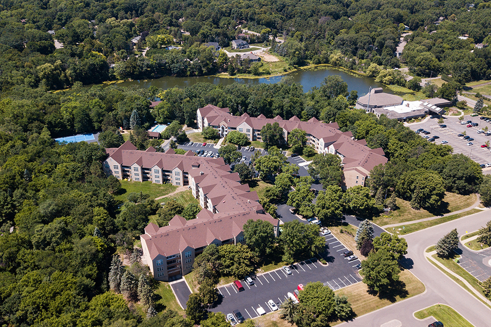 aerial view of the property