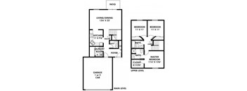 A - 3 Bed/2 Level - 1 Car