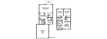 A - 3 Bed/2 Level - 2 Car